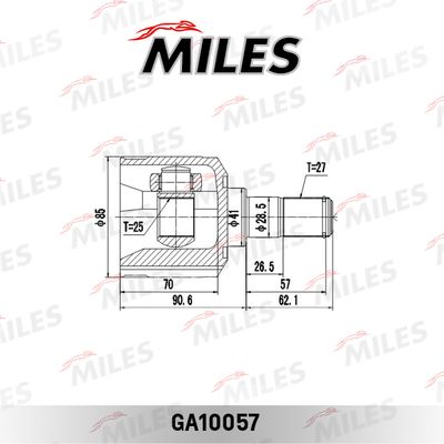 ШРУС внутренний Miles GA10057