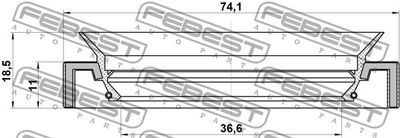 Сальник привода FEBEST 95HAY38741118C