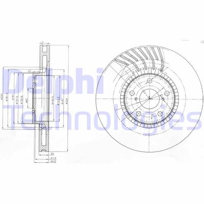 Диск тормозной передний правый TOYOTA 4351230330