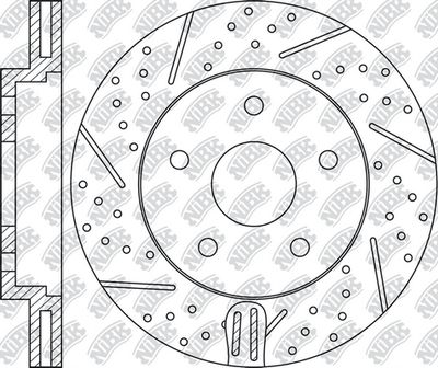 Диск тормозной передний перфорированный NIBK RN1419DSET