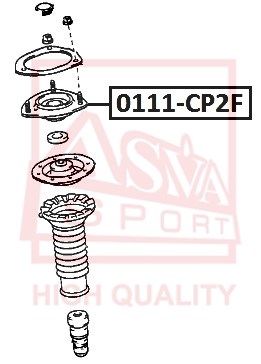 Опора амортизатора ASVA 0111CP2F