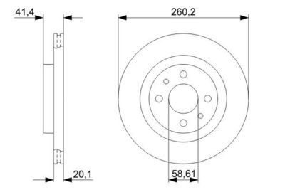 Диск тормозной BOSCH 0986479346