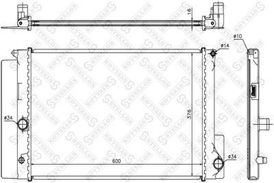 Радиатор STELLOX 1026361SX