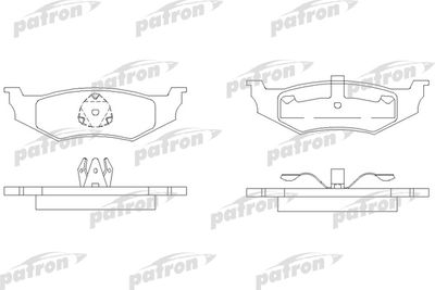 Колодки тормозные дисковые PATRON PBP1099