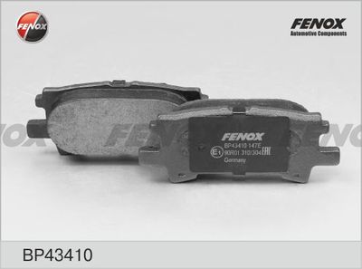 Колодки тормозные дисковые FENOX BP43410