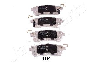 Колодки тормозные дисковые задние JAPANPARTS PP104AF