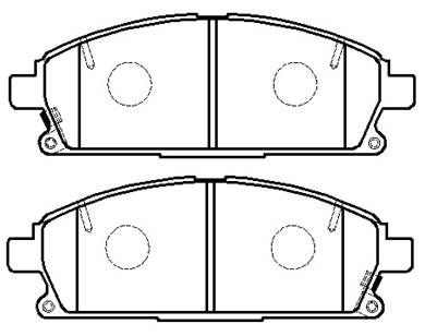 Колодки тормозные передние HSB HP5079
