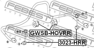Втулка стабилизатора GREAT WALL 2916012K00