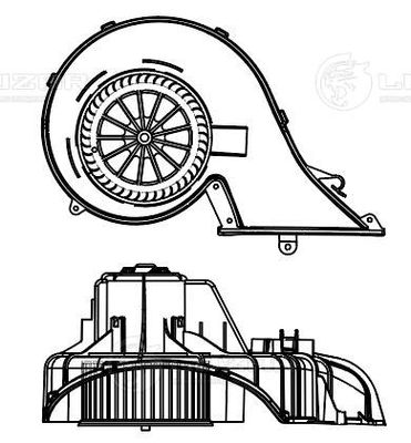 Вентилятор салона LUZAR LFH1003