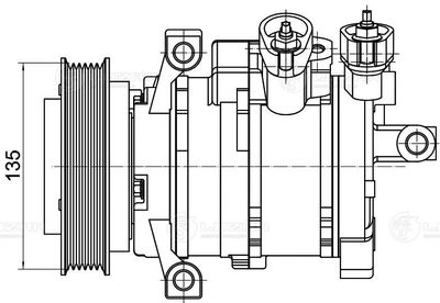 Компрессор кондиционера LUZAR LCAC0302