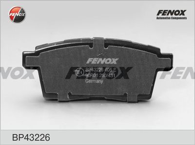 Колодки тормозные дисковые FENOX BP43226