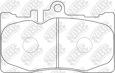 Колодки тормозные дисковые NIBK PN1455