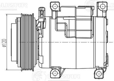 Компрессор кондиционера LUZAR LCAC0304