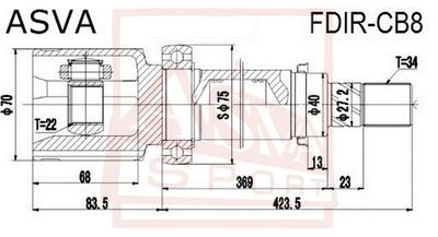 ШРУС внутренний LEX SY2443