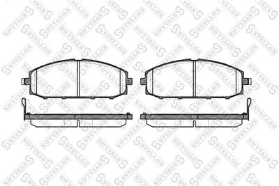 Колодки тормозные дисковые передние STELLOX 722004SX
