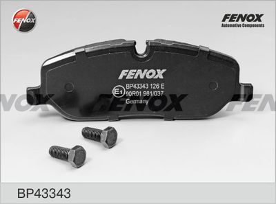 Колодки тормозные передние FENOX BP43343