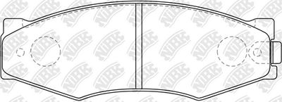 Колодки тормозные дисковые NIBK PN2105