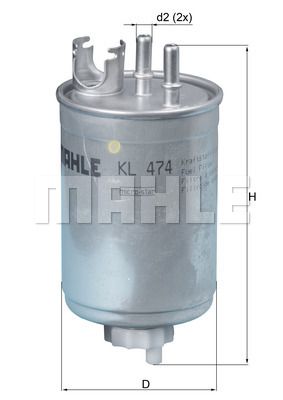 Фильтр топливный MAHLE KL474