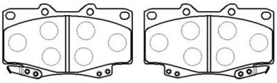 Колодки тормозные дисковые HSB HP5200