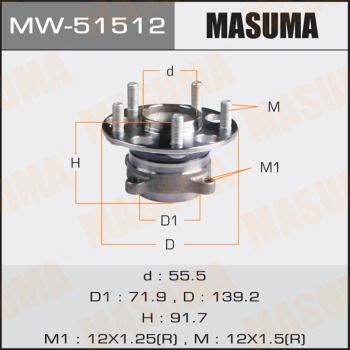 Ступичный узел Masuma MW51512
