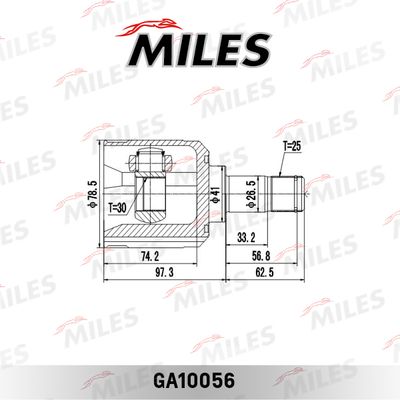 ШРУС внутренний Miles GA10056