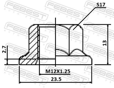 Гайка MITSUBISHI MU000763