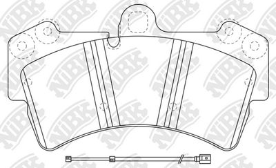 Колодки тормозные дисковые передние NIBK PN0346WS