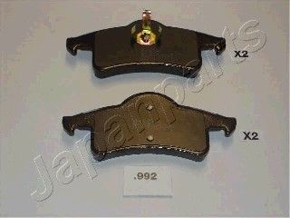 Колодки тормозные дисковые задние JAPANPARTS PP992AF