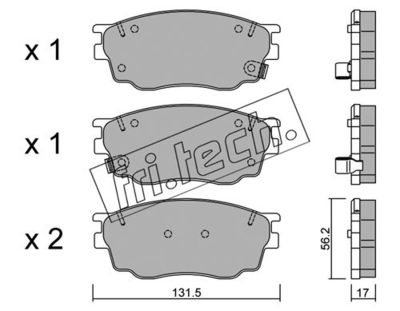 Комплект колодок для дискового тормоза TRUSTING 4910