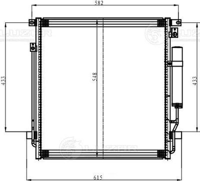 Радиатор кондиционера LUZAR LRAC11153