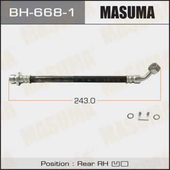 Шланг тормозной задний правый Masuma BH6681