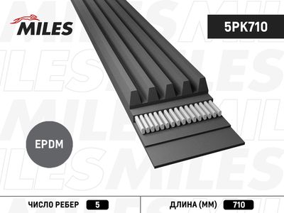 Ремень поликлиновой Miles 5PK710