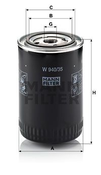 Фильтр масляный MANN-FILTER W94035