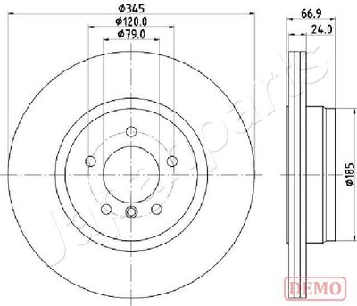 Диск тормозной JAPANPARTS DP0126C
