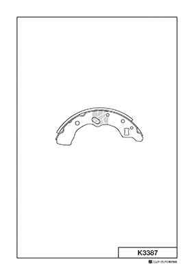 Колодки тормозные барабанные MK KASHIYAMA K3387