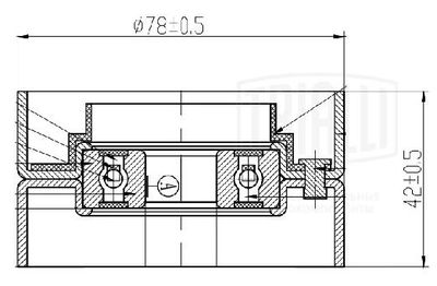 Ролик натяжной приводного ремня TRIALLI CM5634