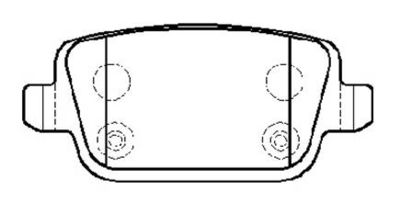 Колодки тормозные дисковые задние HSB HP9971