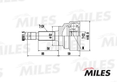 ШРУС наружный Miles GA20188