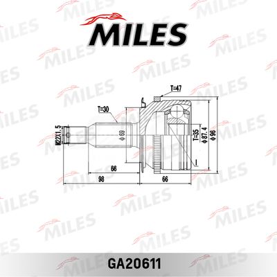 ШРУС наружный Miles GA20611