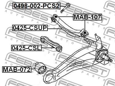Болт FEBEST 0498002PCS2