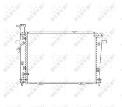 Радиатор охлаждения двигателя NRF 53496