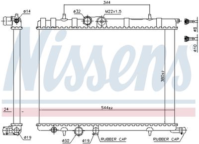 Радиатор системы охлаждения NISSENS 63502