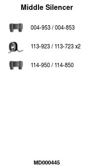 Глушитель средняя часть POLMOSTROW 30600