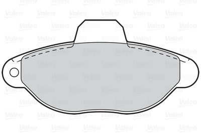 Колодки тормозные передние VALEO 302110