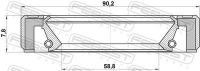 Сальник Mercedes Benz A0169973646