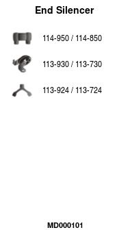 Глушитель задняя часть POLMOSTROW 2455