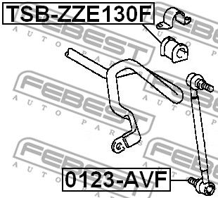 Втулка стабилизатора переднего FIXAR FG0533