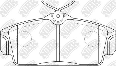 Колодки тормозные дисковые передние NIBK PN2230