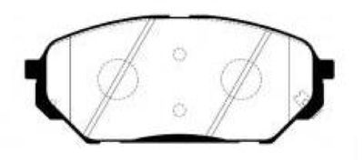 Колодки тормозные дисковые передние AKYOTO AKD0456