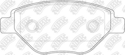 Колодки тормозные дисковые NIBK PN0362